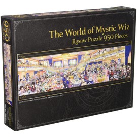 Ensky Quiz PRG 950 Piece Jigsaw Puzzle, Wizard and Black Cat with 108 Spirits of Another World (950-51), Finished Size: 13.4 x 40.2 inches (34 x 102 cm)