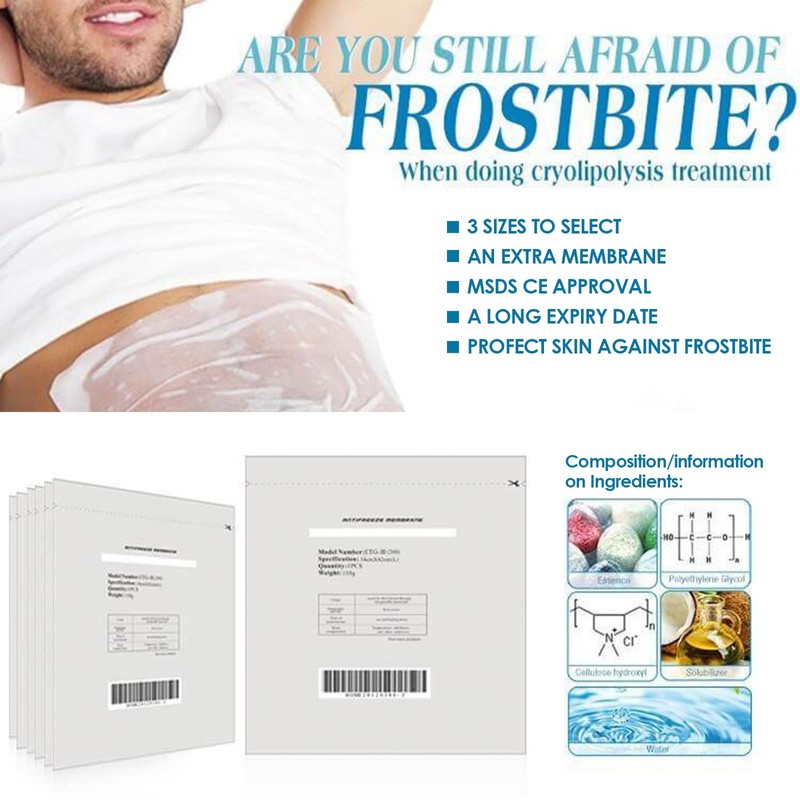 Lazzybeauty Antifreeze Membrane Medium Size, Medical-Grade Fat Freeze Cryo Pads