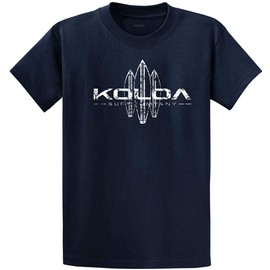 Koloa Vintage Surfboard Logo T-Shirts-3XL-Navy.