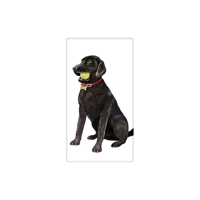 Mary Lake-Thompson BT1516 Dog Black Lab Ball Bagged Flour Sack