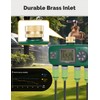 MOES 4 Outlet Sprinkler Timer, Brass Inlet, Programmable Automatic Irrigation