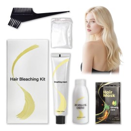 Kit Decolorante Para Cabello 100g Y Peroxido 30 Vol 100 Ml