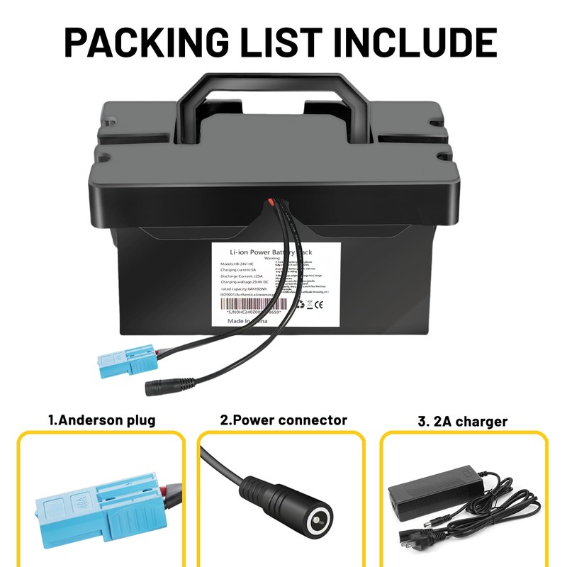 VISET LI 24V8Ah Battery for Ride On Toys & Cars,
