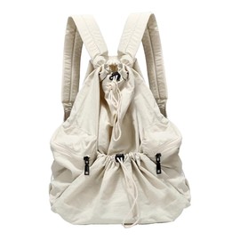 Takusan Shopping Women's Men's Rucksack Bag Large Capacity Lightweight Stylish Work School Shoulder School, white