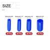 sourcing map 100pcs Round Rubber End Caps Protective Caps 2mm