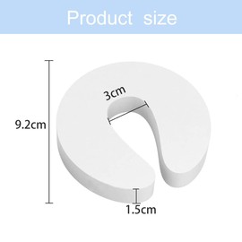 JJiaoLinin Clamp Protection for Doors, Pack of 6 Pinch Protection for Baby, Child Safety Door, Finger Clamp Protection Baby, Foam Children Safety Latch Extra Wide Pets Protect (White)