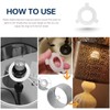 Acmerota 15 Pack Lampshade Reducing Ring E27 to E14 Adapter
