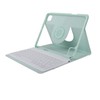 Tablet Protective Case Light Green Folding Stand Cover with Keyboard