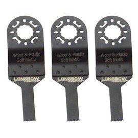 Longbow 3 Pack of 10mm Multi Tool Saw Blades Made for Makita Bosch Dewalt Power Tools