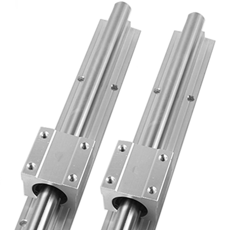 GUWANJI 2Pcs SBR20-400mm/15.7 inch Linear Fully-Supported Rail and 4Pcs SBR20UU