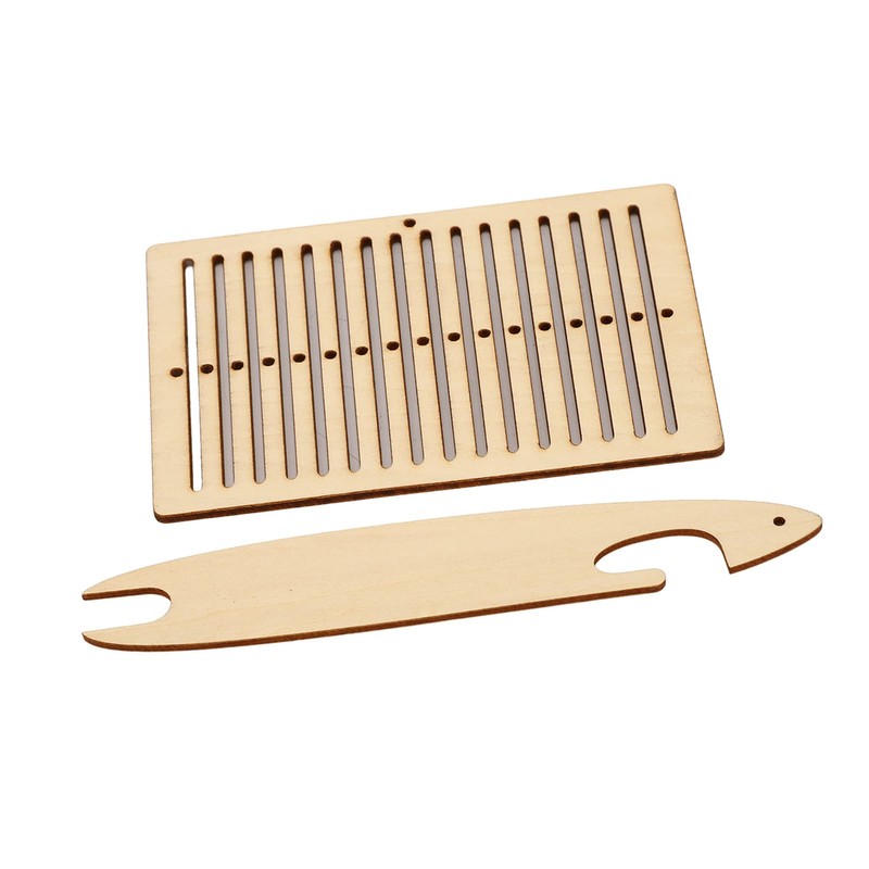 2Pcs Belt Weaving Kit, Handmade Poplar Loom Tools for Bracelet