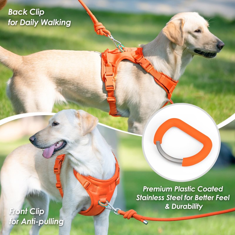 Sunraymascota No Pull Dog Harness, Puppy Vest with Front Clip