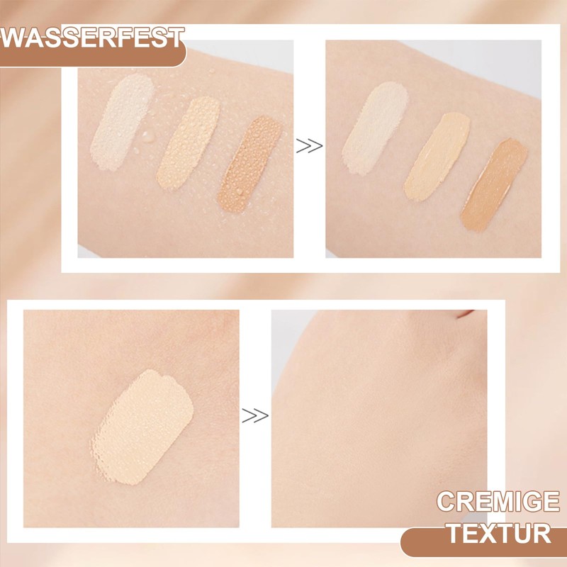 Concealer - 3 Colours High Coverage Waterproof Face Concealer Full