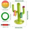 Inflatable Cactus Ring Throwing Game Set, 1 Inflatable Cactus, 1