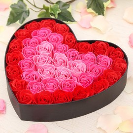 Q-FLA 781490 Soapflower Bath Solution, Heart Box, RE, Red, Gift, Celebration