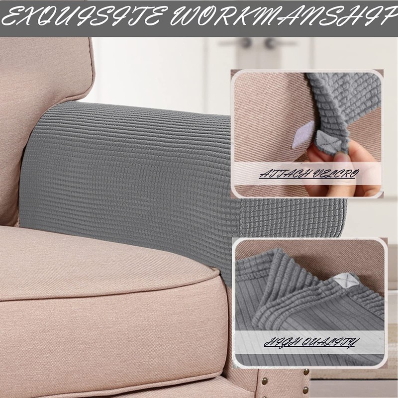 GAMUKAI Stretch Armrest Covers (Set of 2) – Anti-Slip Spandex
