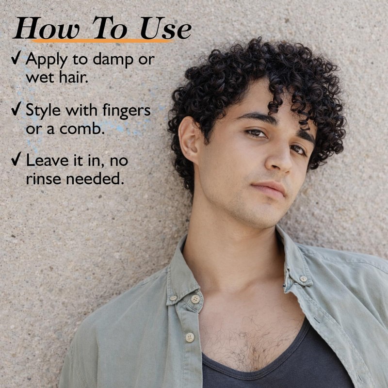 YEALIR Leave In Conditioner for Men, Frizz Control Hair Moisturizer,