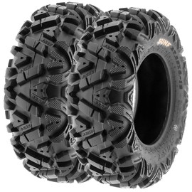 Set of 2 SunF A033 Power.I AT 25x8-11 ATV UTV Off-Road Tires All-Terrain, 6 Ply Tubeless