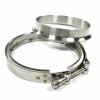 JDMPARTSHOP 5" Exhaust V-Band Flange+Clamp for Borg Warner S400 S475