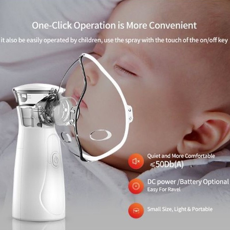 Handheld Inhaler USB Silent Portable Micro Particles Highly Effective Mesh