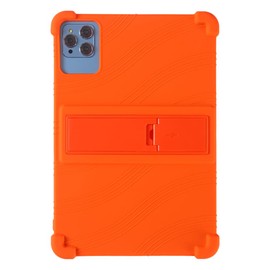 Kwamaz for 10.1 inch Android Tablet Case, Soft Silicone Cover Case 10.1'' for ROWT A10,Oscal/Aigopad/Jusysa/HAPPYBE/Moderness MB1001/Okaysea/Yqsavior/DOOGEE, Orange
