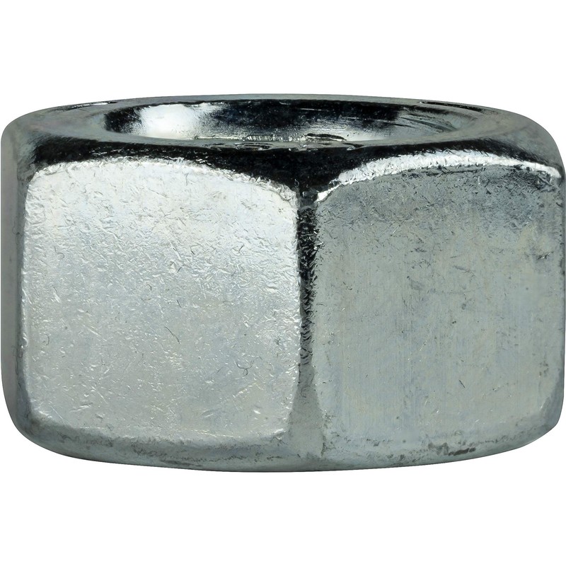 2"-4-1/2 Grade 5 Finished Hex Nuts, Electro Zinc Plated Steel