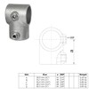 WITTKOWARE Pipe Connector Made of Galvanised Malleable Cast Iron for