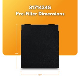 Filter-Monster Replacement Compatible with Whirlpool 8171434K Pre-Filter for Whirlpool AP51030K, AP45030K, APR45130L, and WP500, 4 Pack