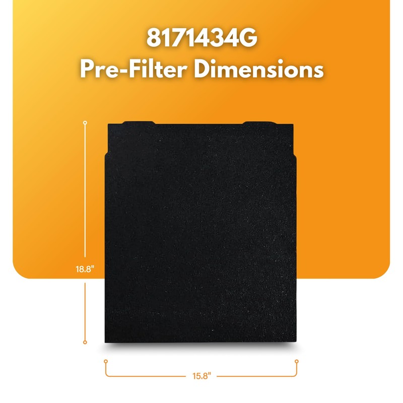 Filter-Monster Replacement Compatible with Whirlpool 8171434K Pre-Filter for Whirlpool AP51030K,