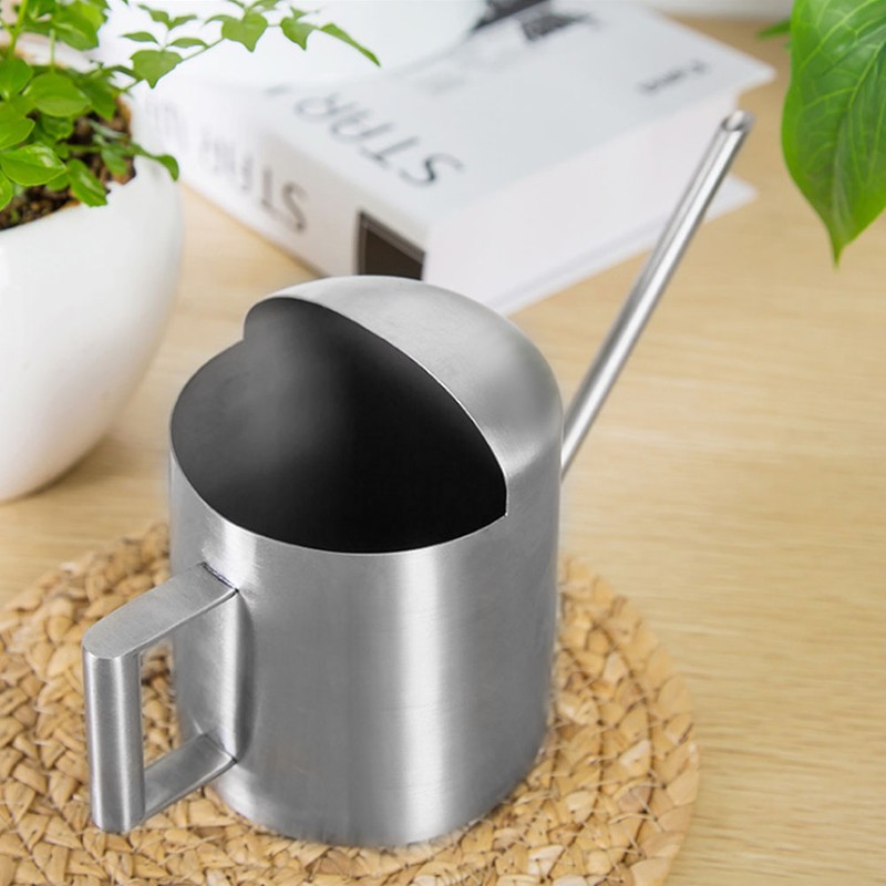 300ML Stainless Steel Long Spout Watering Can Pot for Household