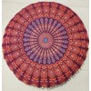 ICC 32" Peacock Mandala Bohemian Yoga Meditation Floor Pillow Cover