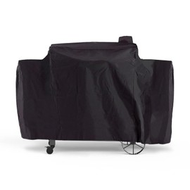 Rsipelsk Grill Cover for Pit Boss 1100 Pro Series Triple-Function Pellet/Gas Combo Grill 1230 PB1100PSC1 PB1100PSC2 Pitboss Sportsman PB1230SP Heavy Duty Waterproof Grill Cover, Zipper Design, Black