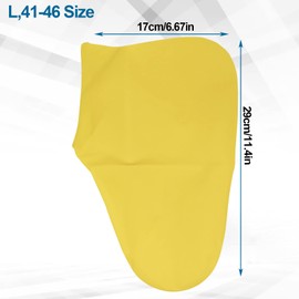 1Pair Disposable Non Slip Shoe Covers| Non-Slip Washable Foot & Shoe Booties Shoe Covers | Silical Waterproof Boots Cover(L,41-46Size)