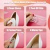 40Pcs Multi-Shaped Silicone Heel Pads, Clear Gel Heel Cushion Inserts