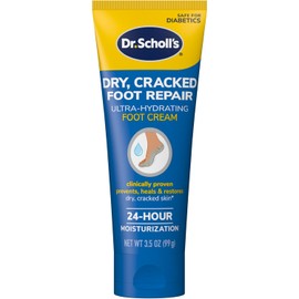 Dr. Scholl's Crema ultra hidratante para pies 3.5 oz, loción con 25% de urea para pies secos y agrietados, cura e hidrata para pies sanos
