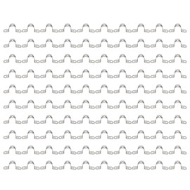 100pcs 25mm U Shaped Saddle Clamp Air Tube Conduit Clips Detachable 304 Stainless Steel