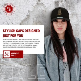 Ferreti Culiacan Saint Jude Black Snapback Hats for Men - Premium Men's Hats & Caps, Black Baseball Cap for Men and Women, Gorra para Hombre - Ajustable Size