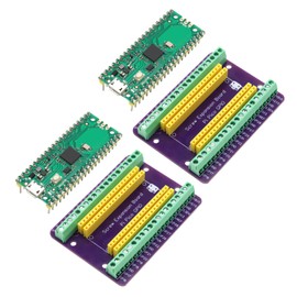 APKLVSR Pack of 2 Breakout Board for RPI PICO Expansion Board, Flexible PCB Shield Board, Breakout Board, GPIO Sensor, Terminal Block Shield with Pin Header