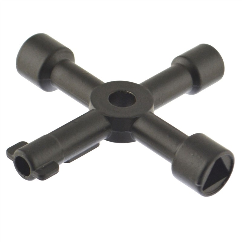 AB Tools 4 Way Utility Service Key Gas Water Electric