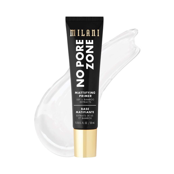 Milani No Pore Zone Mattifying Primer for Makeup (1.0 FlOz.)- Matte Face Primer for Oily Skin
