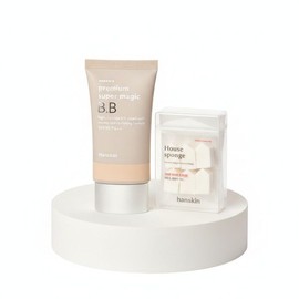 [촉촉피팅/밀착] 한스킨 프리미엄 수퍼 매직 비비 크림 45g 기획 (+쫀쫀스펀지 6P) [Moisturizing Fit/Adhesion] Hanskin Premium Super Magic BB Cream 45g Set (+Soft Sponge 6P), 1개