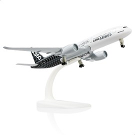 QIYUMOKE A350 Prototype 1/300 Diecast Metal Airplane Model with Stand -F-WWCF A350 Demonstrator Model Plane for Adult (7.5 inches) Aviation Enthusiasts Gifts, Display Decorations