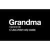 CafePress Grandma Definition Oval Car Bumper Sticker
