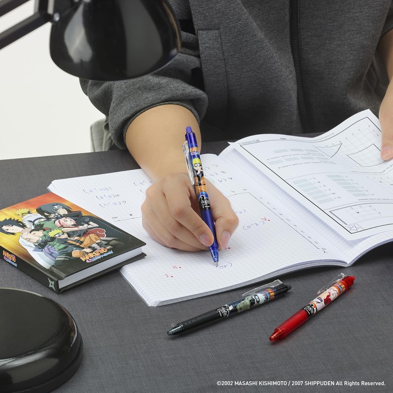 Pilot x NARUTO FriXion Ball Clicker Erasable Retractable Pens Limited