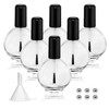 6PCS Large Capacity 75ML Empty Nail Polish Bottles with Brush,