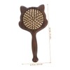 VICASKY Wood Hair Comb Cat Shaped Scalp Massage Brush for