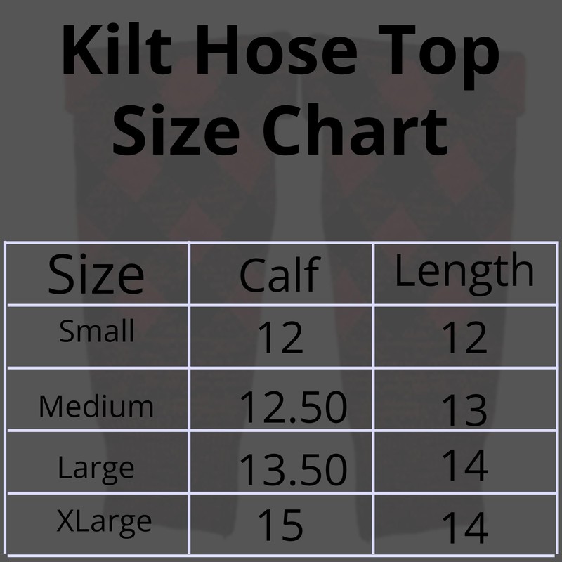 HAAUR TRADERS Premium Traditional Scottish Acrylic Wool Kilt Hose Top