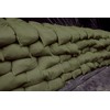 Empty Sandbags Military Green with Ties (Bundle of 20) 14"