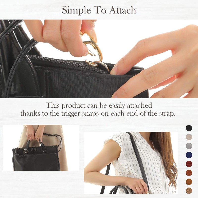 Shoulder strap, Shoulder bag, strap, synthetic leather, approx. 0.7 inch