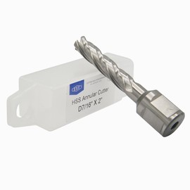 EST HSS M2AL Annular Cutter 2" DOC with 3/4" Weldon Shank for Magnetic Drill Press (D7/16" X 2")